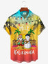 Men's Christmas Funny Graphic Short Sleeve Hawaiian Shirt